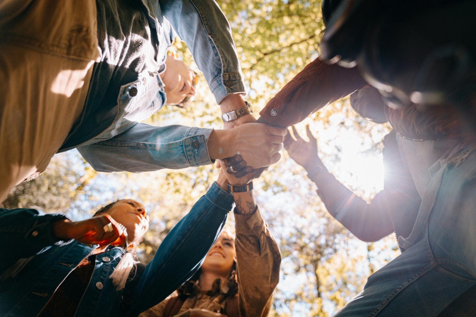 Community hands together