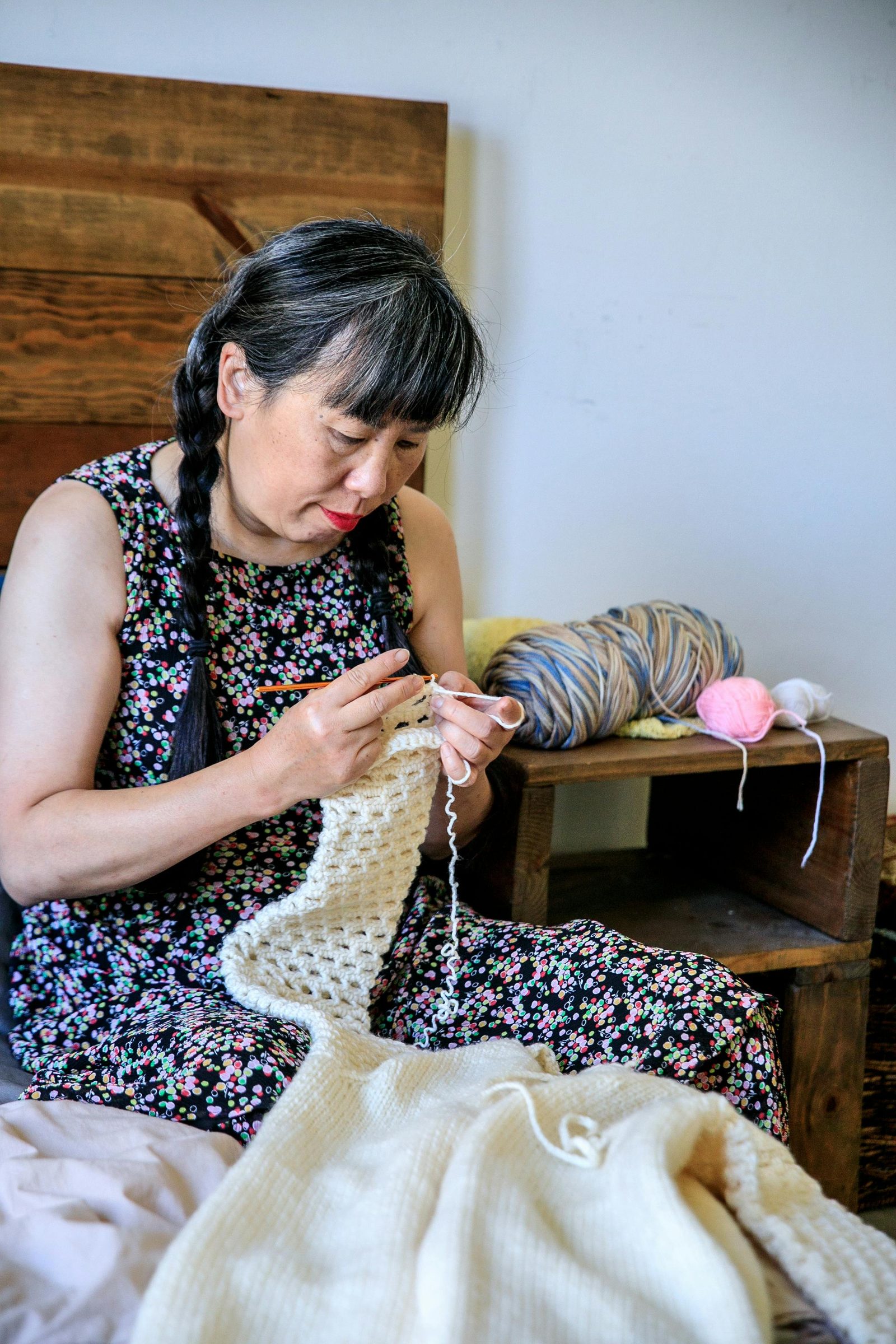 Neighbor crafting handmade items